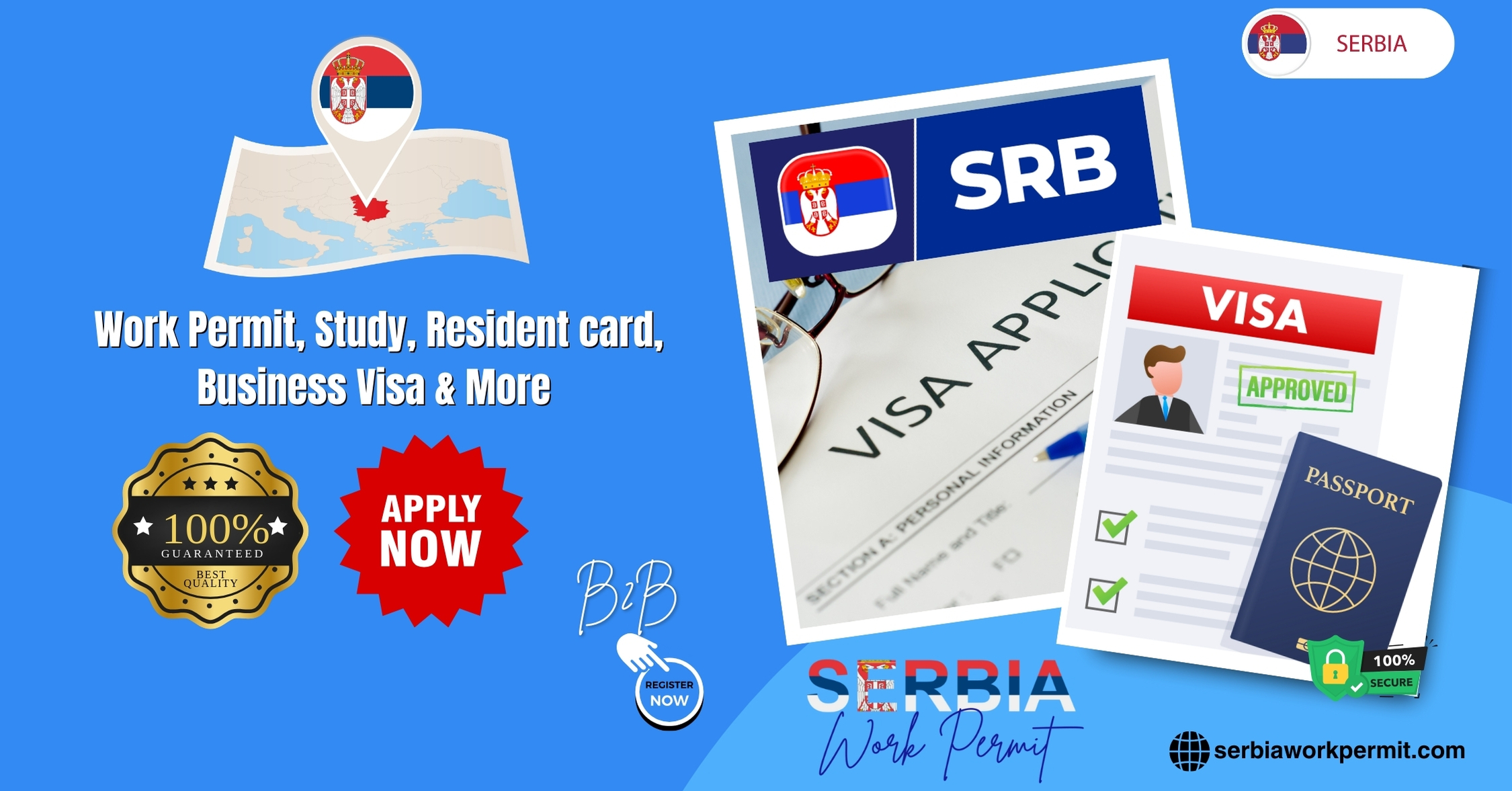 Serbia Work Permit Visa and Business Resident Visa Requirements for United Kingdom Citizens